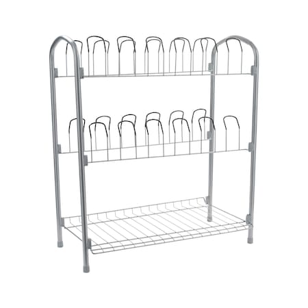 Organize It All 9 Pair Floor Shoe Rack NH-17711